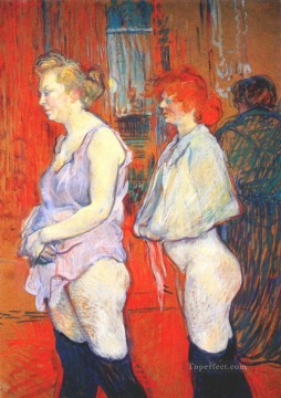  Lautrec Oil Painting - the medical inspection Toulouse Lautrec Henri de